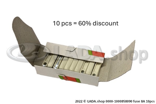 Original LADA 0000-1000858090, Fuse 8 A