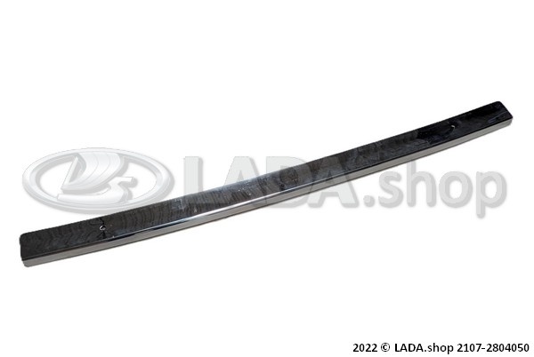 Original LADA 2107-2804050, Placa de cobertura metálica cromada do pára-choques traseiro OEM LADA 2107