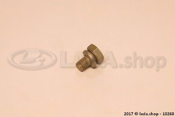 Original LADA 0000-1003824011, Bolt M6x10 w/spring washer