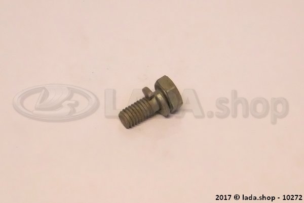 Original LADA 0000-1003824221, Schraube M6x14 mit Federring