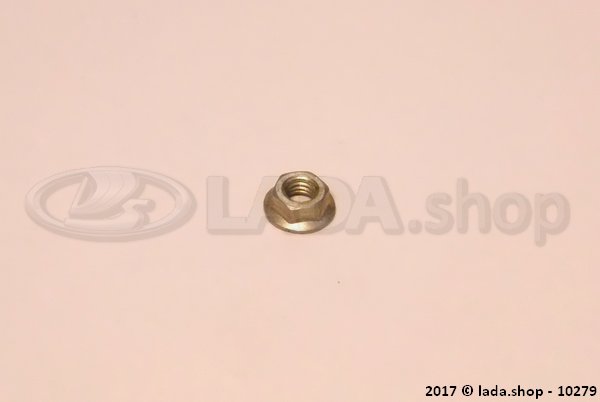 Original LADA 0000-1003831801, Ecrou M5 à collet denté