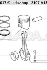 Original LADA 2101-1000100-10, Conjunto De Anéis De Pistão 76.0