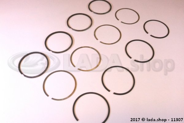 Original LADA 2101-1000100-31, Jeu de segments de piston +0.4 mm