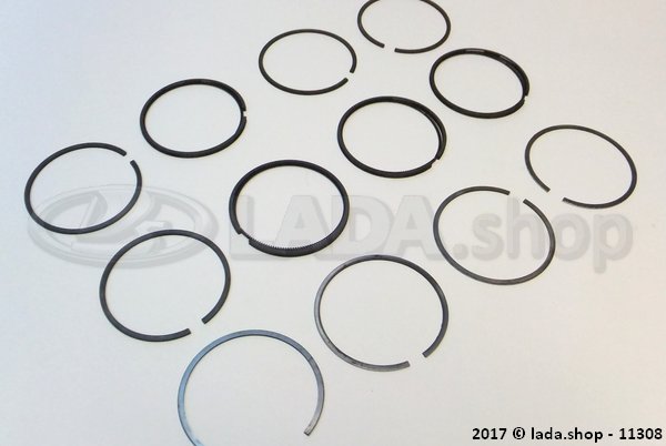 Original LADA 2101-1000100-32, Juego de anillos +0.8 mm