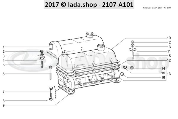 Original LADA 2101-1003275, Plate. voorzijde