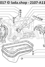 Original LADA 2101-1005153, Halter f. Wellendichtring. hinten