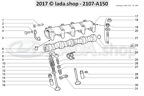 Original LADA 2101-1007020, Outer klepveer