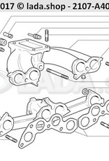 Original LADA 2101-1008016-01, Drain pipe