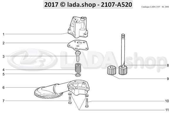 Original LADA 2101-1011058, Lente