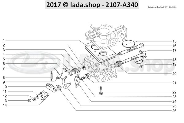 Original LADA 2101-1107106-01, Alavanca