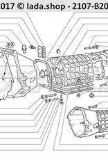 Original LADA 2101-1601120, Bedek koppelingshuis