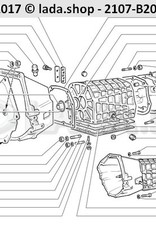 Original LADA 2101-1601120, Bedek koppelingshuis