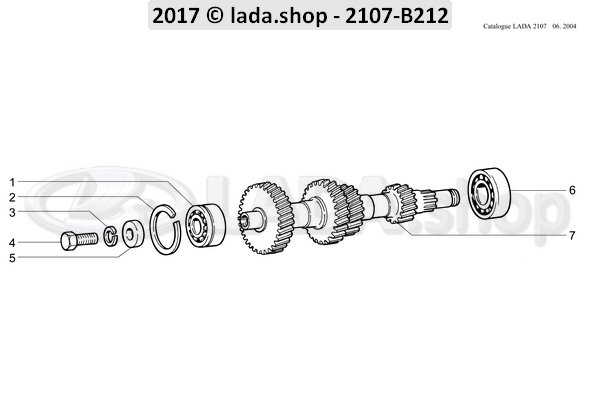 Original LADA 2101-1701067, Arandela de apriete