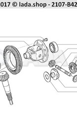 Original LADA 2101-2403018-10, Cas de différentiel