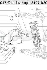 Original LADA 2101-2904112, Shaft. upper lever