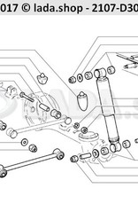 Original LADA 2101-2906231, Montage rubber. shockabsober