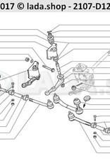 Original LADA 2101-3003064-03, Endstück Tierod. Inner. links
