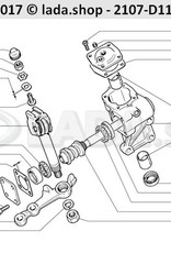 Original LADA 2101-3401055, Adjuster gasket 0.1 mm