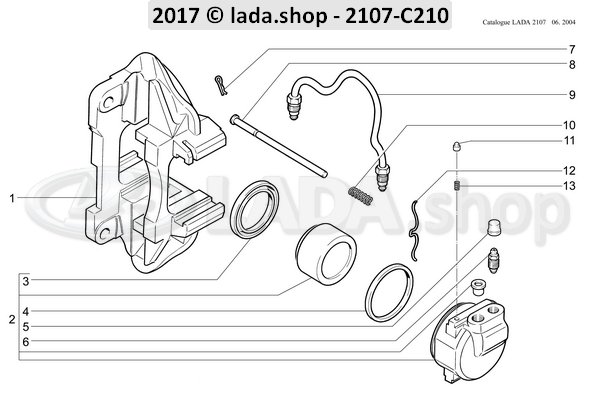 Original LADA 2101-3501035, Spring