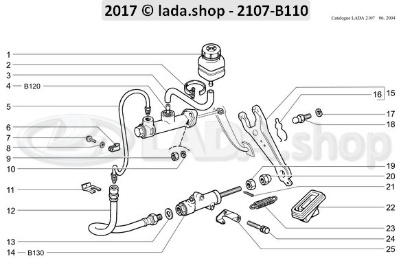 Original LADA 2101-3506073, Clamp