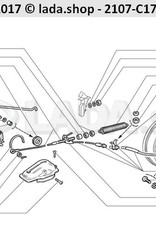 Original LADA 2101-3508068, Cable de freno manual