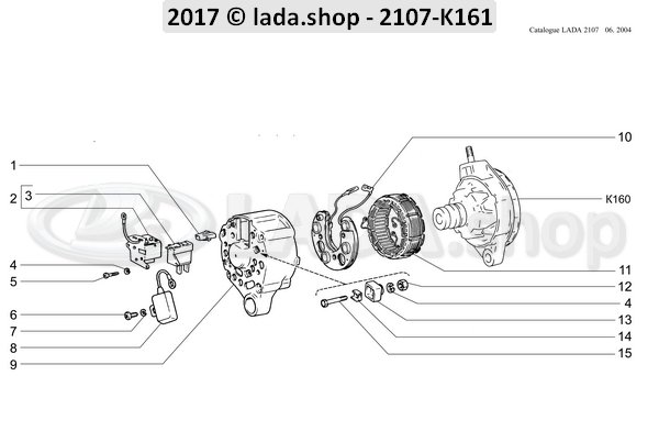 Original LADA 2101-3701342, Placa