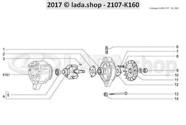 Original LADA 2101-3701480, Bolt