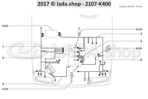 Original LADA 2101-3707080-82, Zündung-Kabelsatz