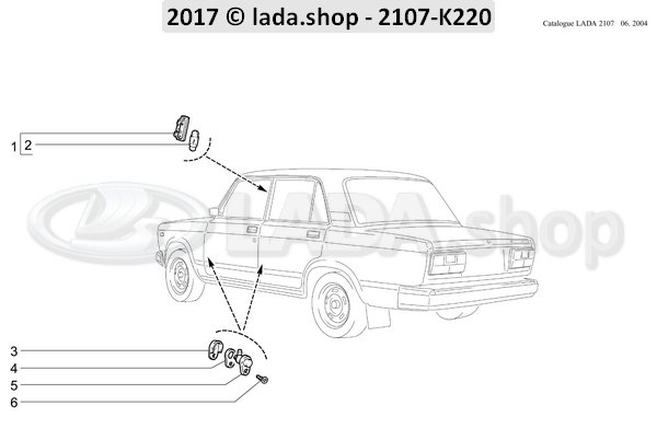 Original LADA 2101-3710206, Cap