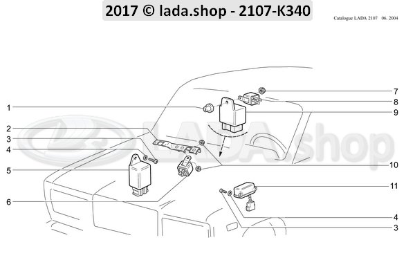 Original LADA 2101-3726410, Bush