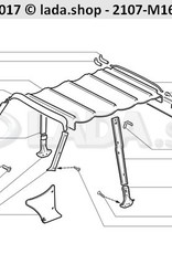 Original LADA 2101-5004094, Eindstuk hemelbekleding