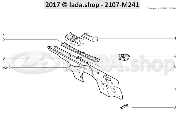 Original LADA 2101-5301376, Bracket