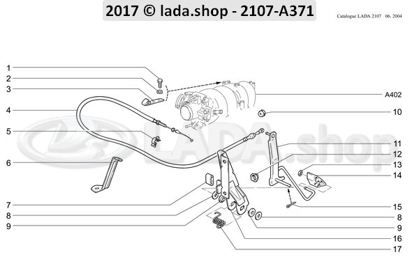 Original LADA 2101-6203232, Amortecedor