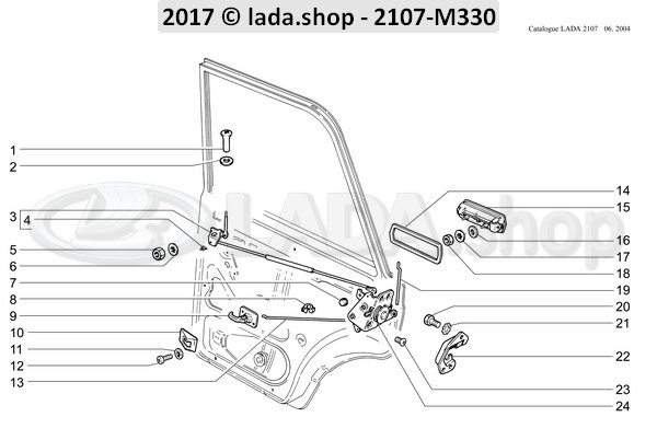 Original LADA 2101-6205093, Spring lever