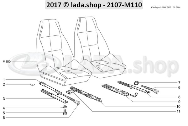 Original LADA 2101-6814103, Fiador