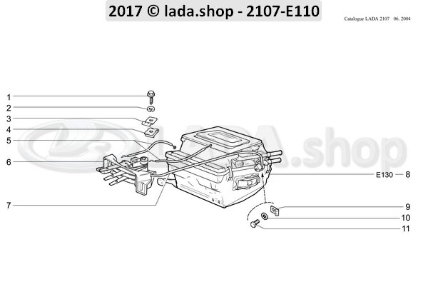 Original LADA 2101-8109137, Spring nut