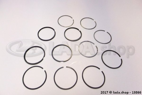 Original LADA 21011-1000100-31, Jeu de segments de piston +0.4 mm