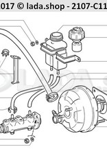 Original LADA 2103-3510010-10, Servo-frein à dépression