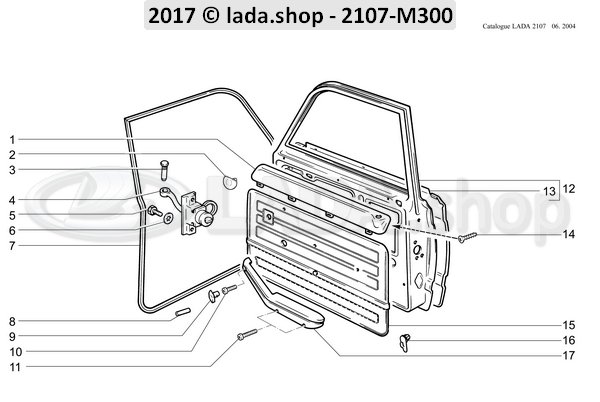 Original LADA 2103-6816076-02, Securing Clip