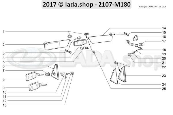 Original LADA 2103-8201024-01, Cubierta soporte