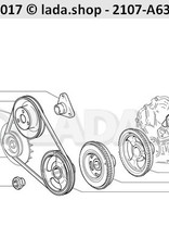 Original LADA 2105-1005054, Ecrou de vilebrequin