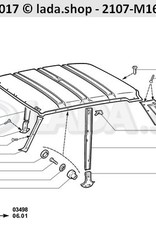 Original LADA 2105-5004060, Pillar insulation. RH