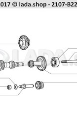 Original LADA 2107-1701092, Axe de pignon intermédiaire