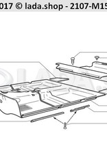 Original LADA 2107-5109078, Guarnição Sill. direita Traseira