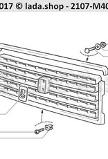 Original LADA 2107-8401041, Tôle de cadre de radiateur G