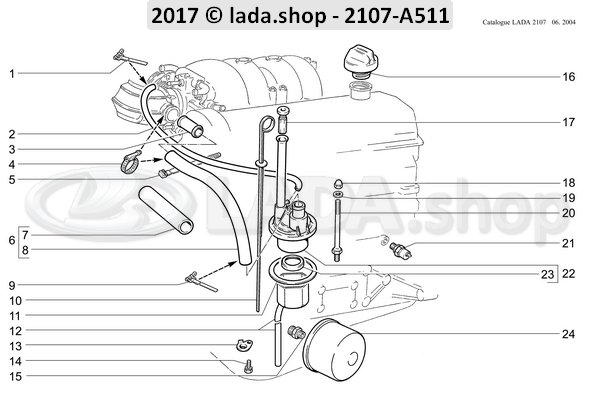 Original LADA 2108-1300080-60, Collier à vis Ø 20-32