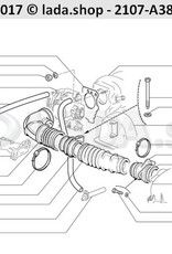 Original LADA 2112-1148015, Junta de la tubadura