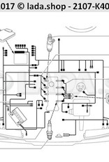 Original LADA 21214-3707080-82, Cable de ignición de alto voltaje MPFI