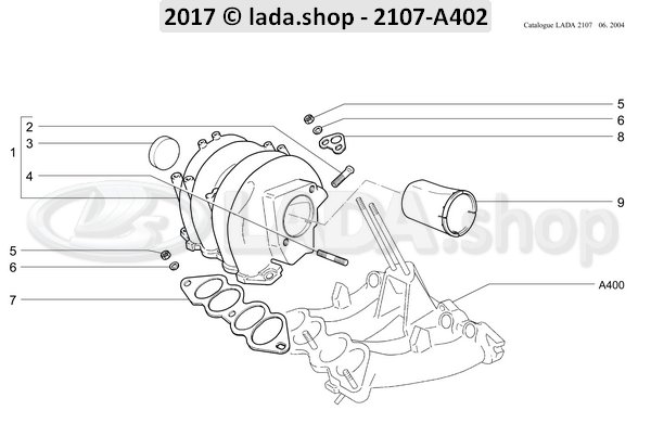 Original LADA 2123-1008055-01, Gasket. plegnum