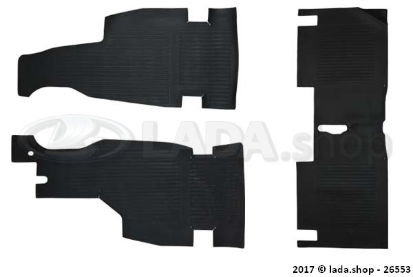 Original LADA 2121-5109010, Floor mat set OEM Niva 1600